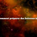 Question : comment préparer des boissons à la poubelle